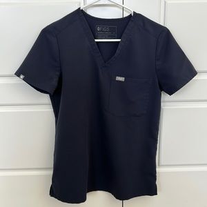 Figs Catarina Scrub Top Quiet Navy